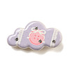 Cute Cloud Resin Alligator Hair Clips AJEW-U004-04C-1