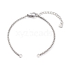 Tarnish Resistant 304 Stainless Steel Box Chain Bracelet Making Sets AJEW-JB00942-2