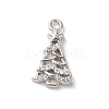 Brass Micro Pave Cubic Zirconia Charms KK-P278-07P-1