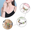 Rondelle 304 Stainless Steel Polymer Clay Rhinestone European Beads GPDL-UN0001-01-8