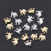 HOBBIESAY 20Pcs 2 Color Brass Charms KK-HY0001-42-5