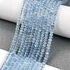 Natural Aquamarine Beads Strands X-G-L587-B02-01-2