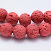 Natural Lava Rock Beads Strands G-F531-6mm-G11-3