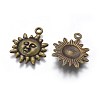 Tibetan Style Alloy Pendants TIBEP-LF9244YKG-AB-FF-2