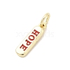 Brass Enamel Charms KK-P338-01G-E02-2