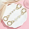 2Pcs Zinc Alloy Spring Gate Rings Bag Extension Chains AJEW-BA00141-2