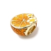 925 Sterling Silver Enamel European Beads STER-Z013-07P-03-2