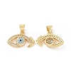 Brass Micro Pave Cubic Zirconia Pendants ZIRC-P106-27G-1