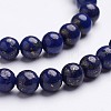 16 inch Grade A Round Dyed Natural Lapis Lazuli Beads Strand G-GSR4mmC123-3