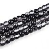 Baking Paint Transparent Glass Beads Strands DGLA-N011-4mm-10-1
