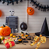 BENECREAT 3Pcs 3 Styles Halloween Theme Printed Polyester Ribbons OCOR-BC0005-42B-6