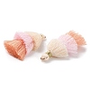 Polycotton Tassel Pendant Decorations GLAA-K060-07KCG-03-2