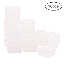 Transparent Plastic Bead Containers CON-YW0001-04