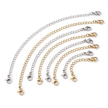 8 Strands 8 Styles 304 Stainless Steel Chain Extender STAS-YW0001-12