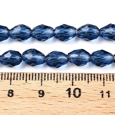 Transparent Glass Beads Strands X-EGLA-N013-T6mm-D28-1