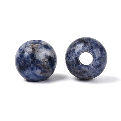 Natural Blue Spot Jasper European Beads G-Q602-09C-07-1