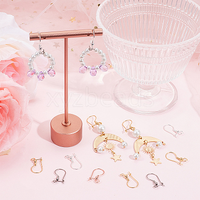 48Pcs 4 Colors 316L Surgical Stainless Steel Hoop Earring Findings STAS-SC0008-51-1