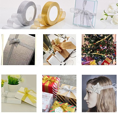 Glitter Metallic Ribbon OCOR-T001-38mm-YC-1