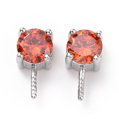 Rhodium Plated 925 Sterling Silver Peg Bails STER-D035-47P-04-1