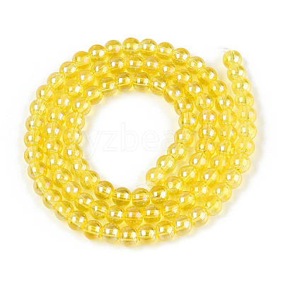 Electroplate Transparent Glass Beads Strands LS-GLAA-T032-T4mm-AB12-A-1