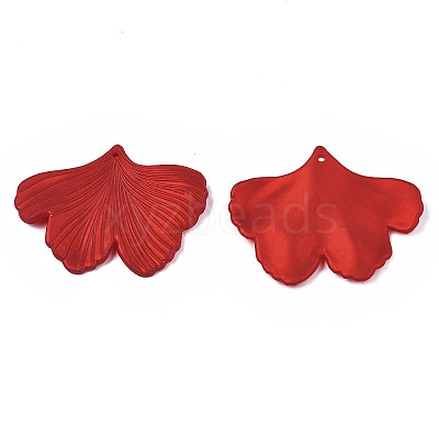 Rubberized Style Opaque Acrylic Pendants X-ACRP-T010-06-1