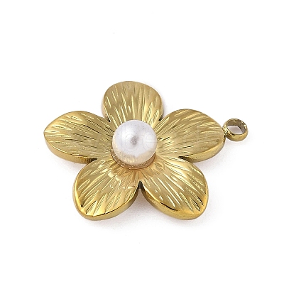Plastic Imitation Pearl Pendants STAS-P408-11G-1