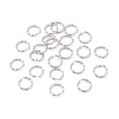 Tarnish Resistant 304 Stainless Steel Open Jump Rings STAS-F191-12P-C-1