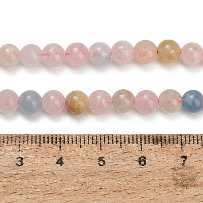 Natural Morganite Beads Strands GG-G476-6mm-01-1