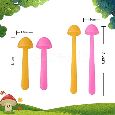 2 Colors Silicone Creative Bookmarks AJEW-DR0001-34-1