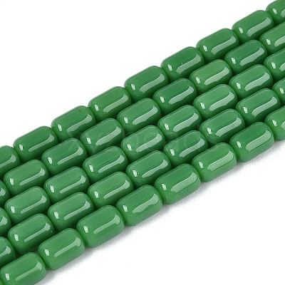 Opaque Glass Beads Strands GLAA-T028-14P-04-1