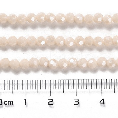Electroplate Opaque Glass Beads Strands EGLA-A035-P4mm-A05-1