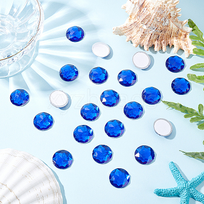 60Pcs Self-Adhesive Acrylic Rhinestone Stickers STIC-FG0001-01B-1