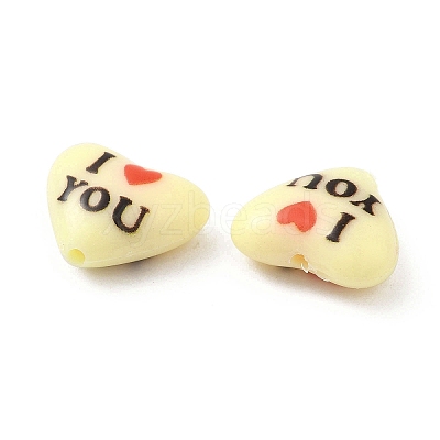 Opaque Acrylic Beads X-SACR-G036-01B-1