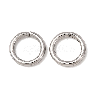 Tarnish Resistant 304 Stainless Steel Open Jump Rings STAS-Q186-02-8x1.2mm-1