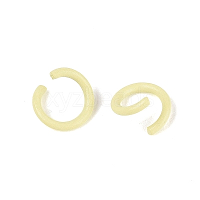 Spray Painted Iron Open Jump Rings IFIN-T017-04C-16-1