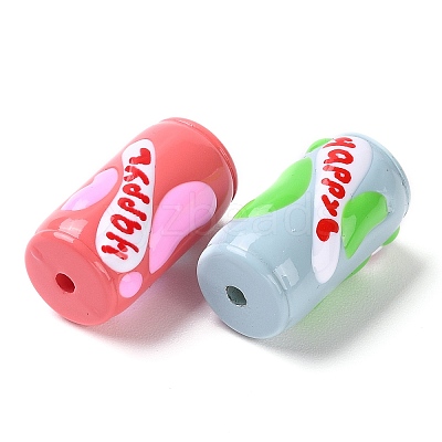Baking Paint Acrylic Beads MACR-M032-04-1