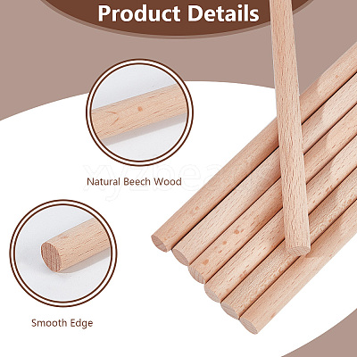 Wood Craft Sticks WOOD-WH0125-11H-1