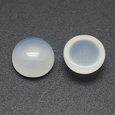 Natural White Agate Cabochons G-E492-H-23-1