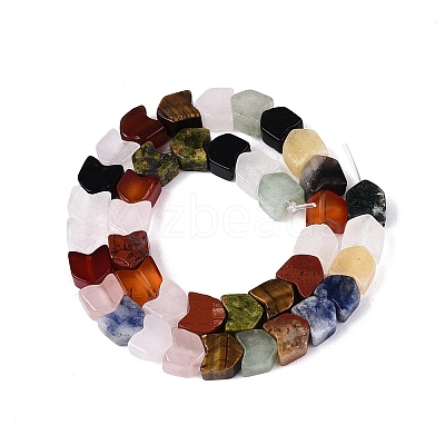 Natural & Synthetic Mixed Stone Beads Strands G-Q608-22-1