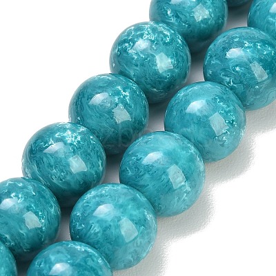 Baking Paint Glass Beads Strands GL-CBA8F4B-02D-1