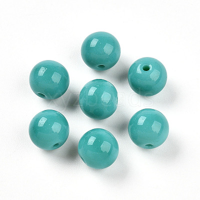Opaque Solid Color Glass Beads X1-GLAA-N007-10mm-A09-1