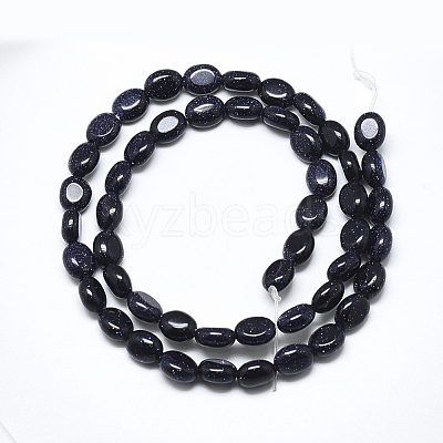 Synthetic Goldstone Beads Strands G-S357-B19-1