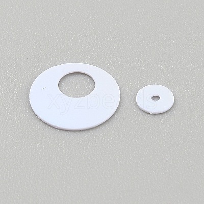 250Pcs Iridescent PVC Paillette/Sequin Links LS-PVC-WH2004-01O-1