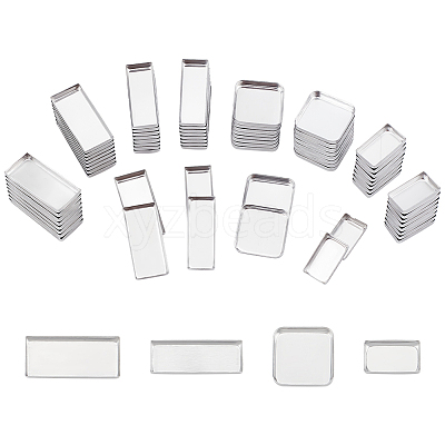 80Pcs 4 Styles Rectangle Aluminum & 20Pcs Square Iron Empty Palette Pans FIND-PH0020-97-1