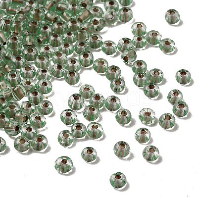 Transparent Stripe Glass Seed Beads LS-GLAA-NH0001-06C-1