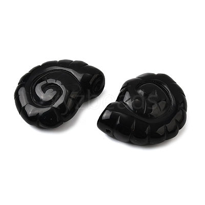 Natural Obsidian Pendants G-NH0065-01E-1