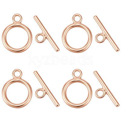 925 Sterling Silver Toggle Clasps STER-BC0004-38RG-1