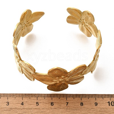 304 Stainless Steel Cuff Bangles STAS-Z108-06G-1