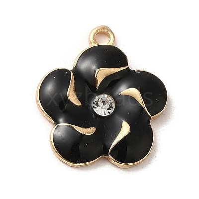 Flower Alloy Enamel Pendants ENAM-A007-03KCG-03-1