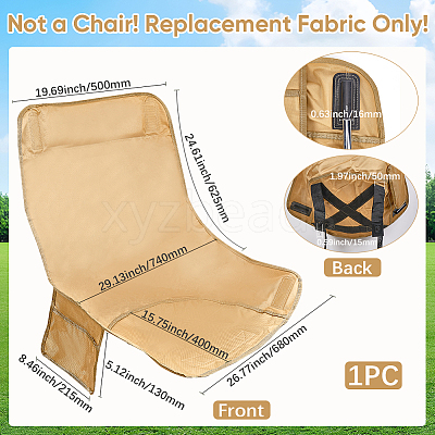 Oxford Cloth Folding Chair Replacement Fabric AJEW-WH20010-67A-1
